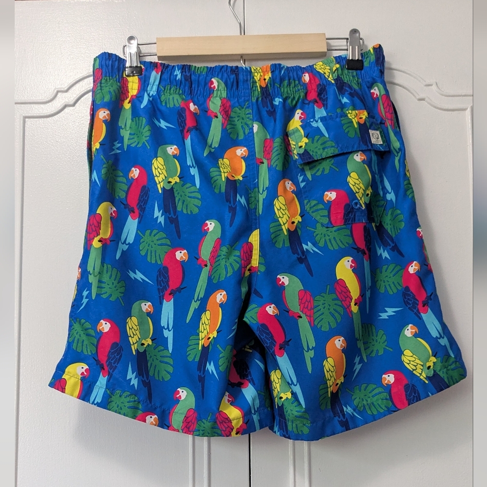 Wave Zone Tropical Print Swim Shorts View 3